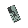 Samsung Galaxy S24 Kılıf Pars Lens Yüzüklü Silikon - Yeşil