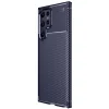 Samsung Galaxy S25 Ultra Kılıf Auto Focus Karbon Kapak - Lacivert