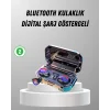 Şarj Kutulu Kablosuz Kulaklık Ergonomik Spor Seyahat Uyumlu Uzun Kullanım