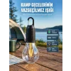 Şarjlı Aydınlatma Ampul Tasarımlı Ambians Işık Askılı Kamp Lambası