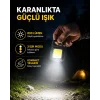 Şarjlı COB LED Anahtarlık Fener – 4 Modlu, Manyetik ve Katlanabilir Standlı Yeni Nesil