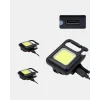 Şarjlı COB LED Anahtarlık Fener – 4 Modlu, Manyetik ve Katlanabilir Standlı Yeni Nesil