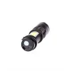 Şarjlı LED El Feneri - 14500 Pil Dahil, 4 Işık Modu, Mini Boy