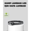 Şarjlı LED Kafa Feneri | 4 Modlu Akıllı Sensörlü Far | Su Geçirmez IPX5 Kamp ve Balıkçı Lambası