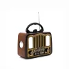 ŞARJLI - NOSTALJİ BLUETOOTH İBRELİ FM RADYO MP3 USB - TF PLAYER SPEAKER PL-4702 (5047)