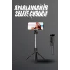 Selfie Çubuğu Tripod Bluetooth Kumandalı Selfie Çubuğu Telefon Tutucu