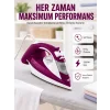 Seramik Tabanlı Kırmızı 2200 Watt Şok Buharlı Ütü Yeni Nesil