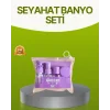 Seyahat Banyo Seti 5 Parça Şeffaf Taşıma Çantalı 30 ml