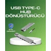 Seyahat Dostu 8‑in‑1 Hub – Şarj & Veri & Video & Ağ için Eksiksiz Çözüm
