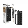 shopwave 2 MT Uzatma Kablosu Çoklu Priz Termal Akım Korumalı 10lu Priz 3X USB 1X Type-C Çıkışlı Priz (0177)