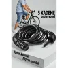 Şifreli Bisiklet Kilidi 16 Mm Kalınlık 160 Cm Scooter Motosiklet Kilidi - Çelik Kablo 722480