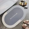 Sihirli Süper Su Emici Kaymaz Tabanlı Oval Paspas 40*60 cm
