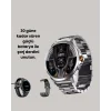 Şık Metal Kasa ve Değiştirilebilir Kordonlarla SW80 Smartwatch