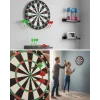 Şık Tasarımlı 15 İnç Dart Tahtası Metal Uçlu 4 Ok Seti