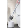Silikon Deterjan Hazneli Esnek Tuvalet Fırçası - Banyo Temizliği İçin