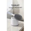 Silikon Deterjan Hazneli Esnek Tuvalet Fırçası Banyo Temizlik Ürünü