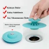 Silikon Malzeme Banyo Mutfak Gider Evye Lavabo İçine Çöp Tıpası Kaydırmaz Süzgeç Çeşitleri M