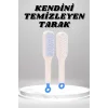 Silikon Yumuşak Sıkı Dişli Sihirli Geri Çekilebilir Tarak Kendini Temizleyen Saç Fırçası