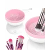 Silikon Yüzeyli Elektrikli Makyaj Fırçası Temizleme Kabı