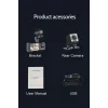 Siyah 1080p Araç İçi 3 Kameralı Lcd Ekranlı Gece Görüşlü , G-sensör , Geri Görüş Kamera