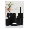 Siyah 5li Banyo Takımı Banyo Dekorasyonu Için Beşli Set Banyo Aksesuar Ve Düzenleyicileri