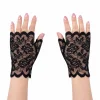 Siyah Dantel Parmaksız Kısa Eldiven