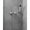 Siyah Duş Seti El Duşu Başlığı Spiral Hortum Dayanıklı Banyo Duş Aksesuarı