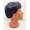 Siyah Renk Kısa Kesim İçi Astarlı Erkek Peruğu