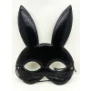 Siyah Renk Kumaş Malzemeden İmal Eva Tavşan Maskesi 19x15 cm