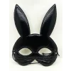 Siyah Renk Kumaş Malzemeden İmal Eva Tavşan Maskesi 19x15 cm (5047)