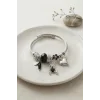 Siyah Tavşan Charmlı Bileklik