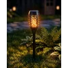 Solar Alev Efektli Bahçe Lambası Otomatik Işık Sensörlü Suya Dayanıklı Dekoratif Aydınlatma