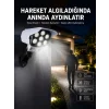 Solar Bahçe Lambası Uzaktan Kumandalı Kamera Görünümlü Hareket Sensörlü