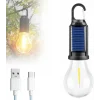 Solar Güneş Enerjili Led Ampul 3 Modlu Uzaktan Kumandalı Solar Camping Lamp (5047)