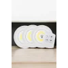 Spot Lamba Led Işık 3lü Uzaktan Kumandalı Pilli Yapışkanlı Kablosuz