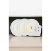 Spot Lamba Led Işık 3lü Uzaktan Kumandalı Pilli Yapışkanlı Kablosuz