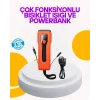Su Geçirmez Bisiklet Işığı 5000 mAh Powerbankli Ön Far