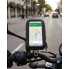 Su Geçirmez Motosiklet Bisiklet Telefon Tutucu 360 Derece Döner Gidon Telefon Standı