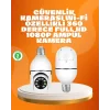 Tam Karanlıkta Görüntüleme Sağlayan 1080P Ampul Güvenlik Kamerası