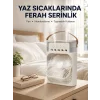 Taşınabilir 3ü 1 Arada Mini Fan | Nemlendirici + Soğutucu + Gece Lambası Yeni Nesil