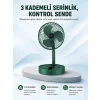 Taşınabilir Katlanabilir Mini Fan 3 Kademeli Şarj Edilebilir