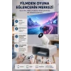 Taşınabilir Projeksiyon Cihazı 4K Destekli Wi-Fi Kablosuz Ekran Yansıtma