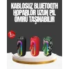 Taşınabilir Şarjlı Bluetooth Hoparlör Güçlü Bas