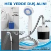 Taşınabilir Şarjlı Seyyar Duş Seti ( Pompa - Hortum - Duş Başlığı )