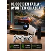 TÇift Kollu Tasarımlı Kablosuz Projeksiyon – 4K, 10.000 Oyun ve Smart App Desteği Yeni Nesil