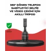 Telefon ve Kamera Uyumlu 360° Otomatik Takipli Akıllı Masa Tripodu