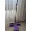 Teleskobik Cam Yer Tavan Silme - İstediğin Bezi Tak Kullan - 4 Mandallı -Yedek Bezli Mop Seti