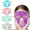 Terapi Jel Yüz Maskesi Soğuk Ve Sıcak Boncuklu Ayarlanabilir Maske (Mor)