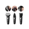 Tıraş Makinesi 3 Başlıklı T Başlıklı Hassas Ciltlere Özel Saç Sakal Vücut Kulak ve Burun