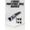 Tıraş Makinesi 4 Başlıklı Paslanmaz Çelik lı Tüm Saç Tiplerine Uygun